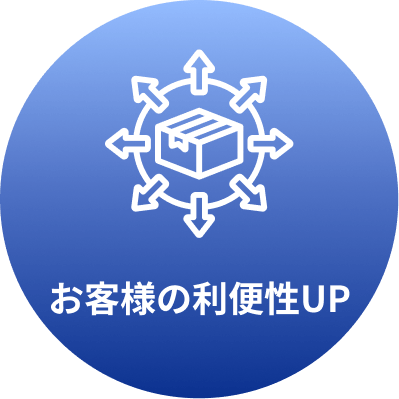 お客様の利便性UP